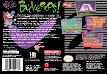 Ren & Stimpy Show, The - Buckeroo$! (USA) box cover back